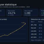 Parieur professionnel analysant des données statistiques pour obtenir des paris sportifs rentables en 2026